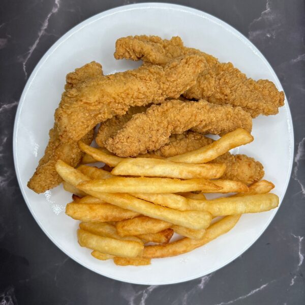 12 Chicken Strips and Fries